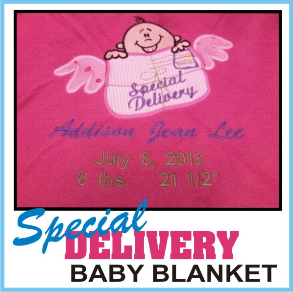 Special Delivery Baby Blanket 2