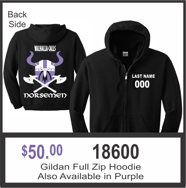 18600 Gildan Full Zip Sweatshirt