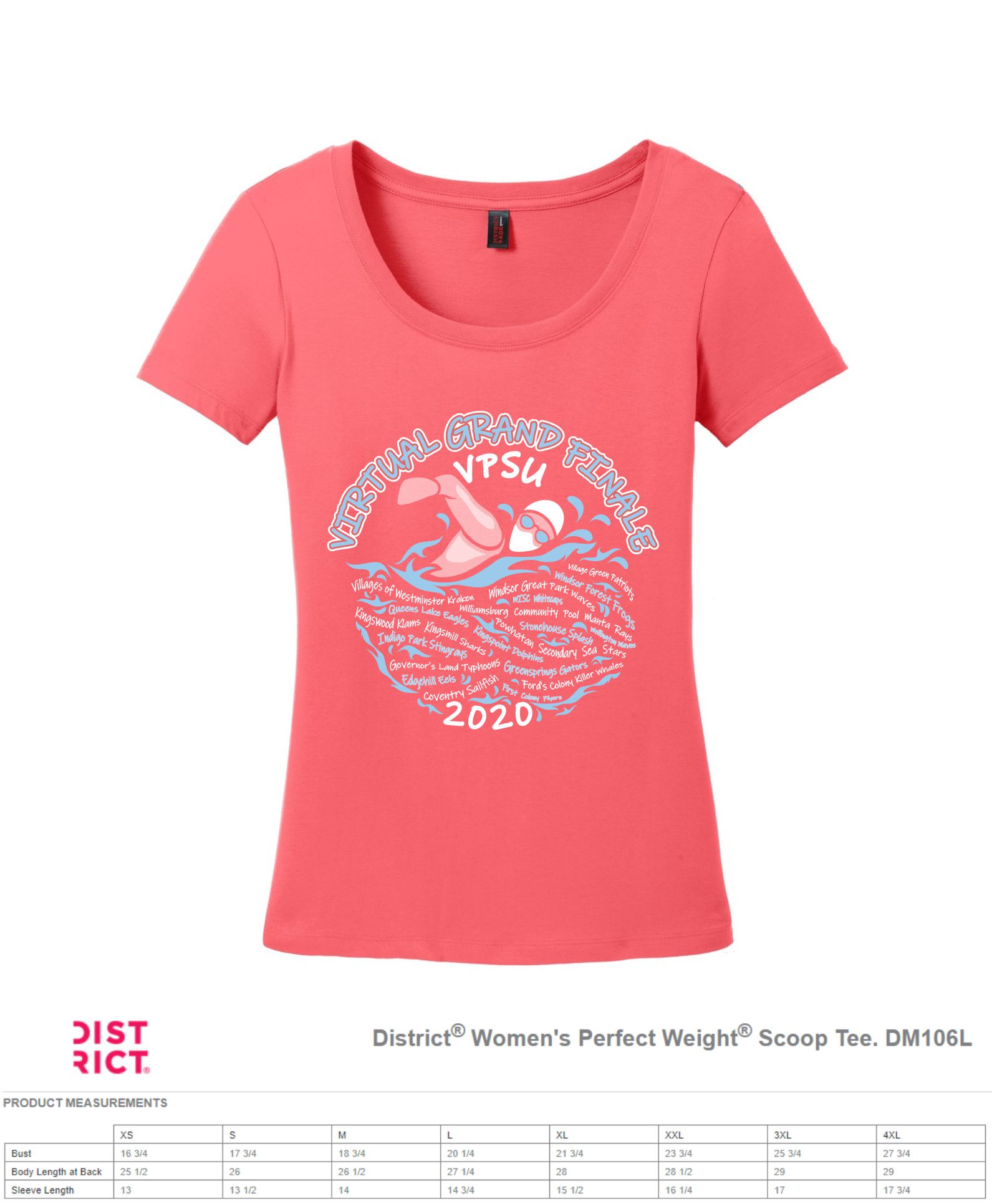 2 Ladies Scoop Neck
