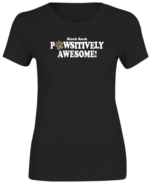 #10 Girl/Ladies Pawsitively Awesome Glitter T-Shirt