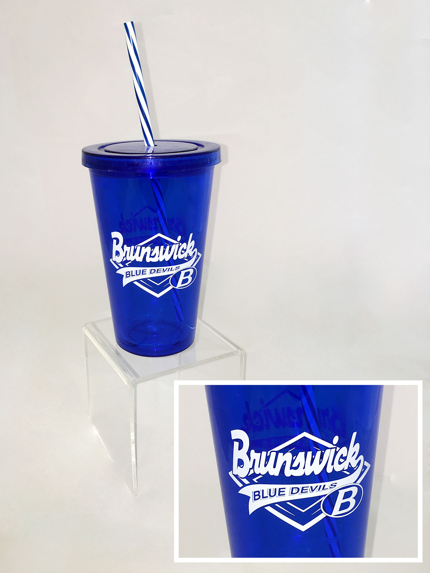 Drinkwear - Translucent Brunswick Blue Tumbler