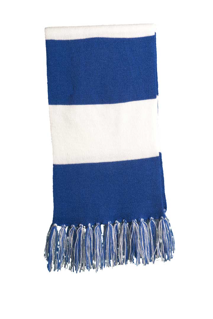 General Merchandise - Stripped Knit Scarf with Fringe