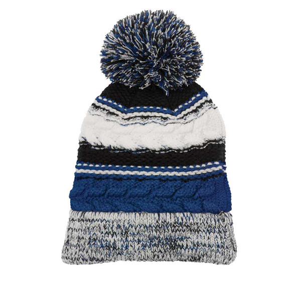 Headwear - Multi Striped Beanie