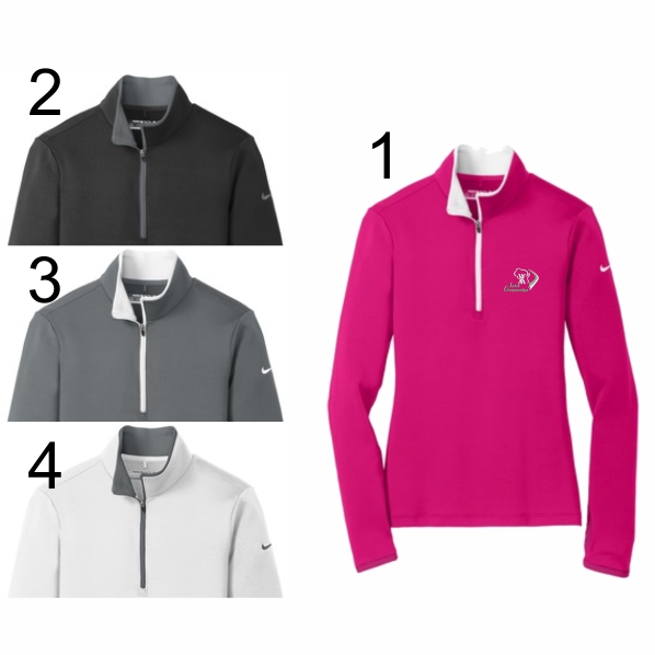 Ladies Nike Dri Fit Stretch 1/2-Zip Cover-Up