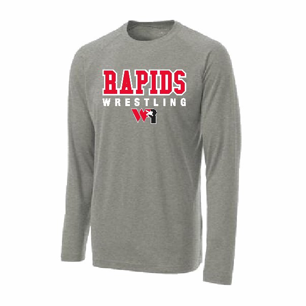 Sport Tek Heather Grey Long Sleeve Performance T-Shirt
