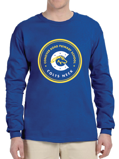 G) Royal Blue Gildan Long Sleeve CONOVER ROAD PRIMARY SCHOOL