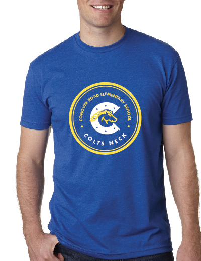 A2) Royal Blue Next Level Tee CONOVER ROAD ELEMENTARY SCHOOL