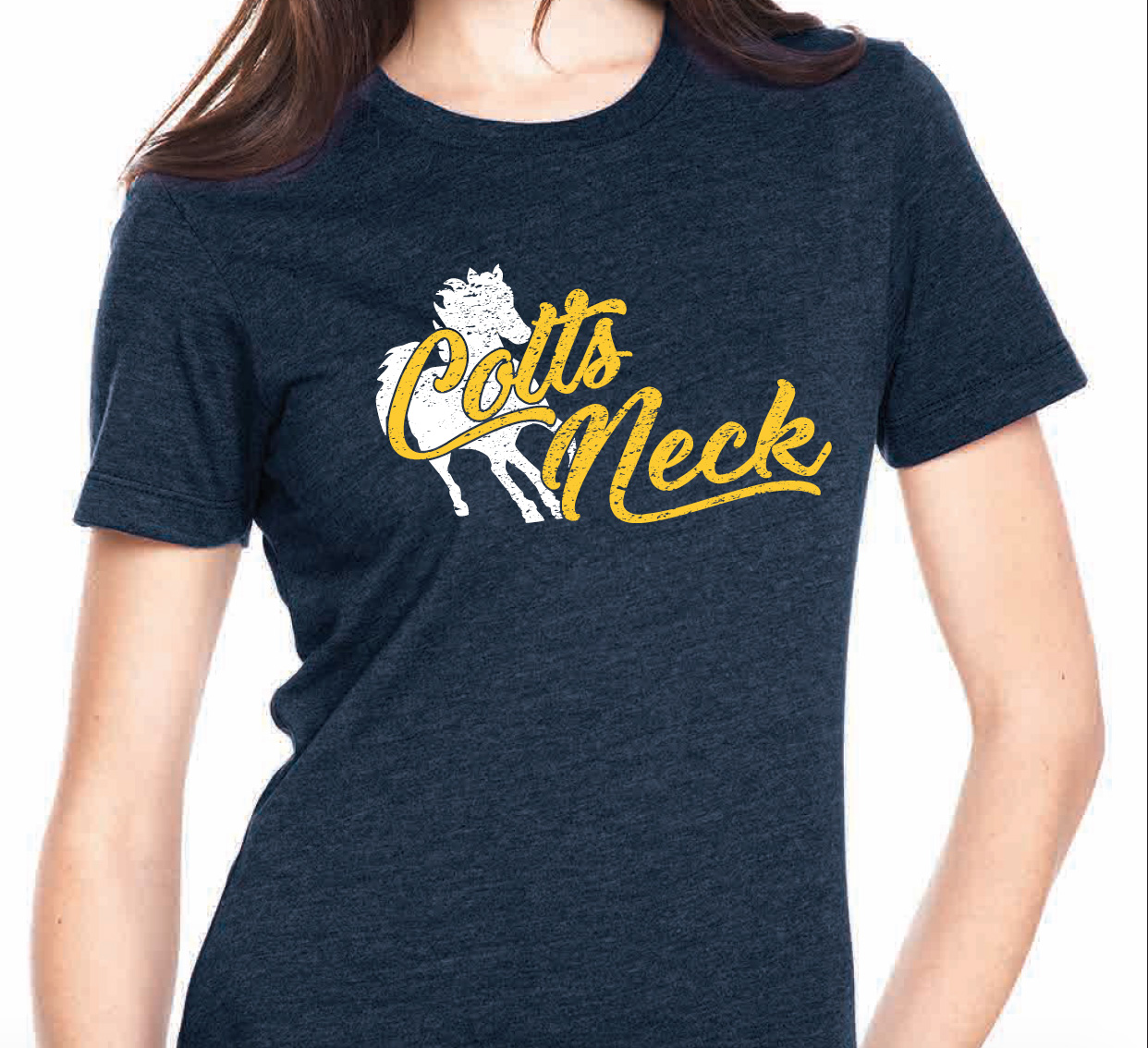 I2) Colts Neck Next Level Navy Women's T