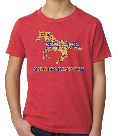 C) Second Grade, Next Level Red T-Shirt