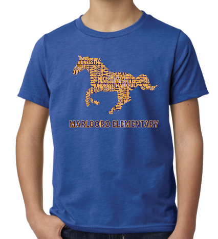 D) Third Grade, Next Level Royal Blue T-Shirt