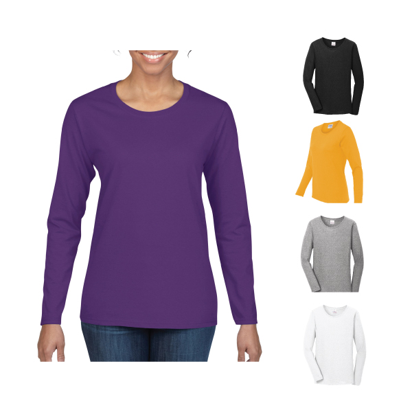 Ladies Long Sleeve Cotton Tee