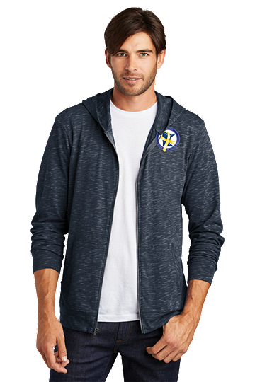 SKU DT565: Heathered Full Zip Hoodie