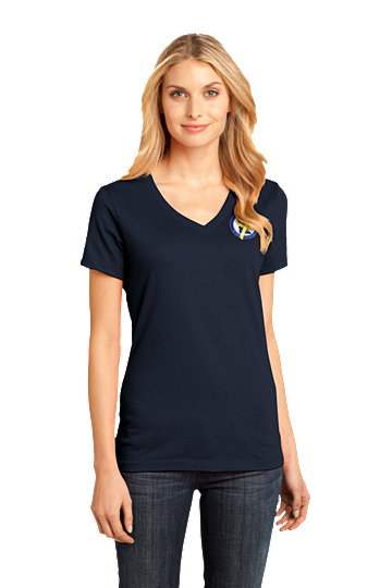 SKU DM1170L: Ladies Perfect Weight V-neck Tee