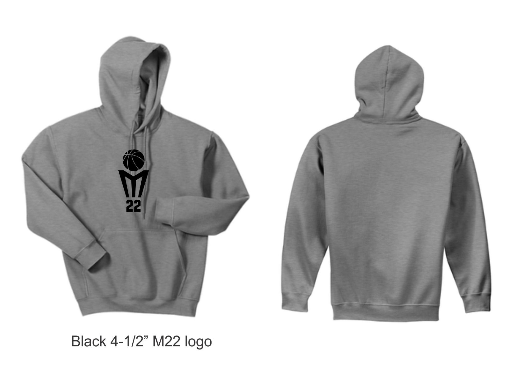 8500 - Sport Grey Hoodie (Optional)