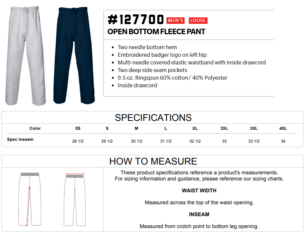 Adult Pants 127700