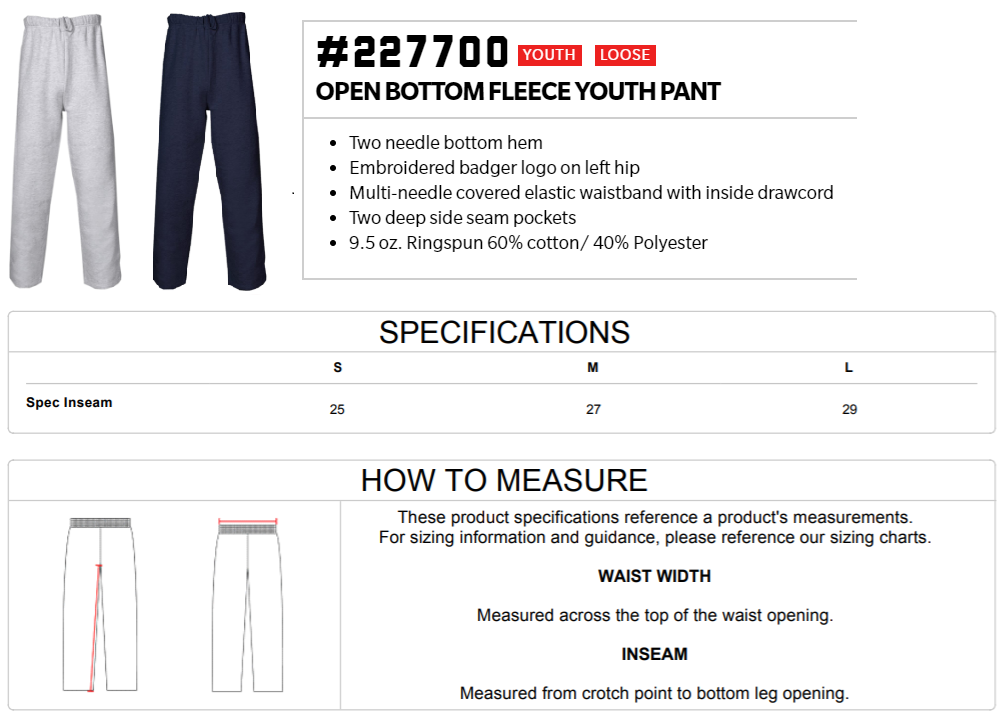 Youth Pants 227700