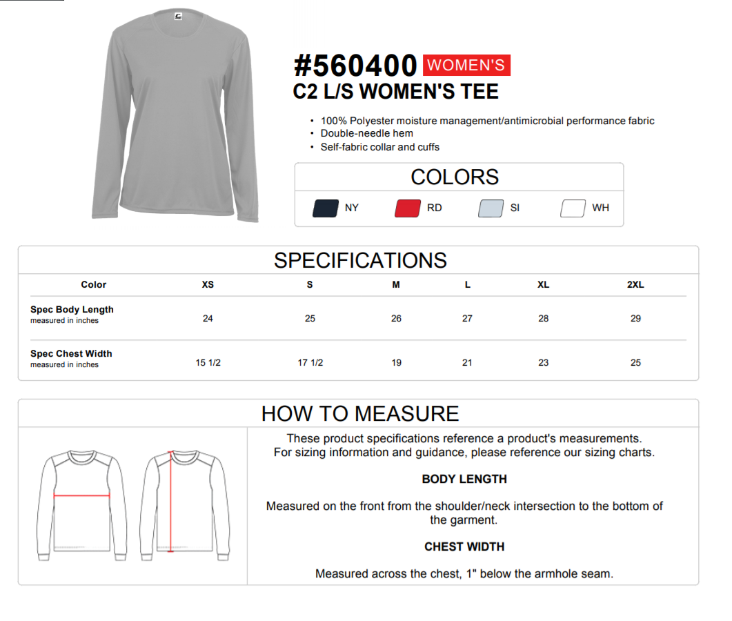 Ladies Long Sleeve 560400