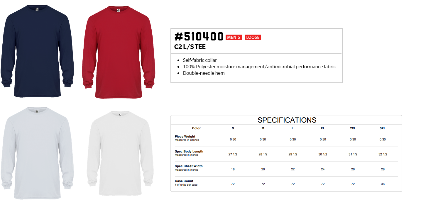 Adult Long Sleeve 510400