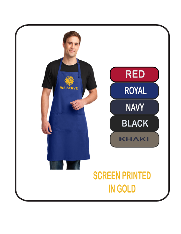 A4b-A700 Port Authority Easy Care Extra Long Bib Apron with Stain Release