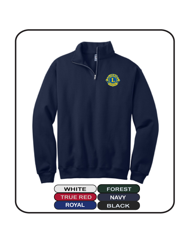 B1e-995M JERZEES 1/4-Zip Cadet Collar Sweatshirt