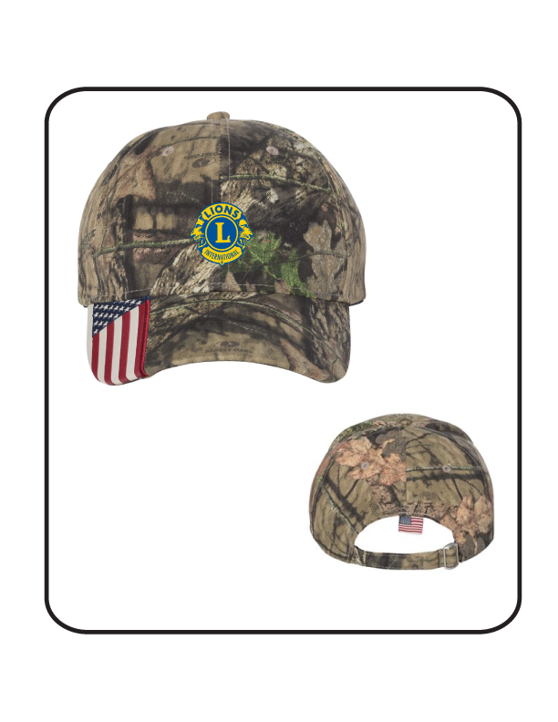 A2h-CWF305  Outdoor Cap - Cap with American Flag on Visor