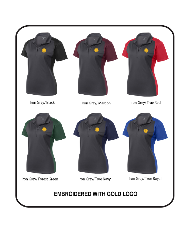 A9t-LST652  Ladies Colorblock Micropique Sport-Wick Polo
