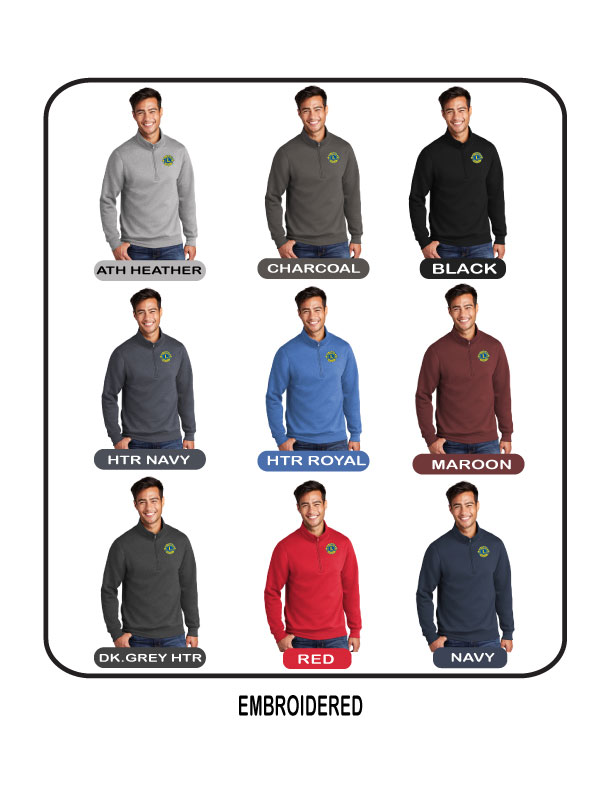 B1f-PC78Q Port & Company Core Fleece 1/4-Zip Pullover Sweatshirt