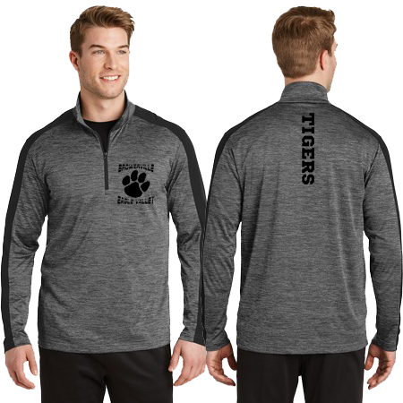 Sport-Tek Posicharge electric Grey & black 1/4 zip