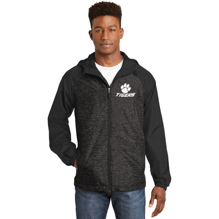 Sport-Tek Embroidered Color Block Hooded Jacket