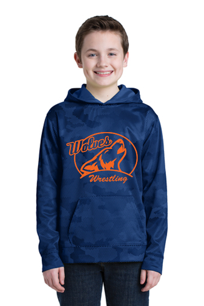 Sport-Tek Youth Sport-Wick CamoHex Fleece Hooded Pullover