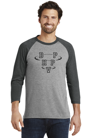 District Made Mens Perfect Tri® 3/4-Sleeve Raglan