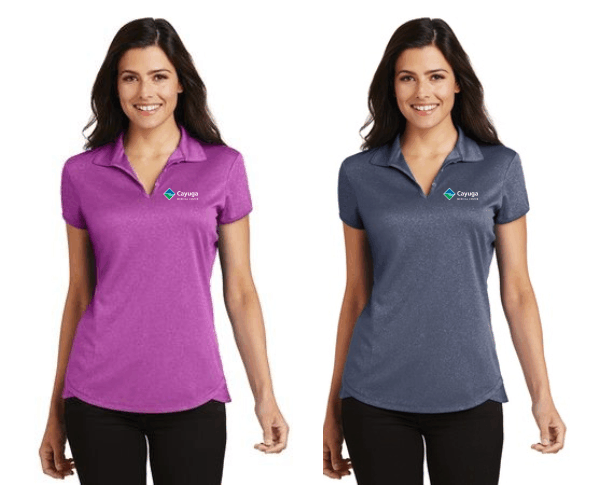 L576 PA Ladies Trace Heather Polo