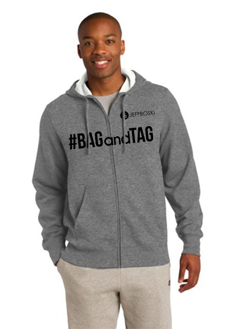 TALL BAG and TAG zip hoodie