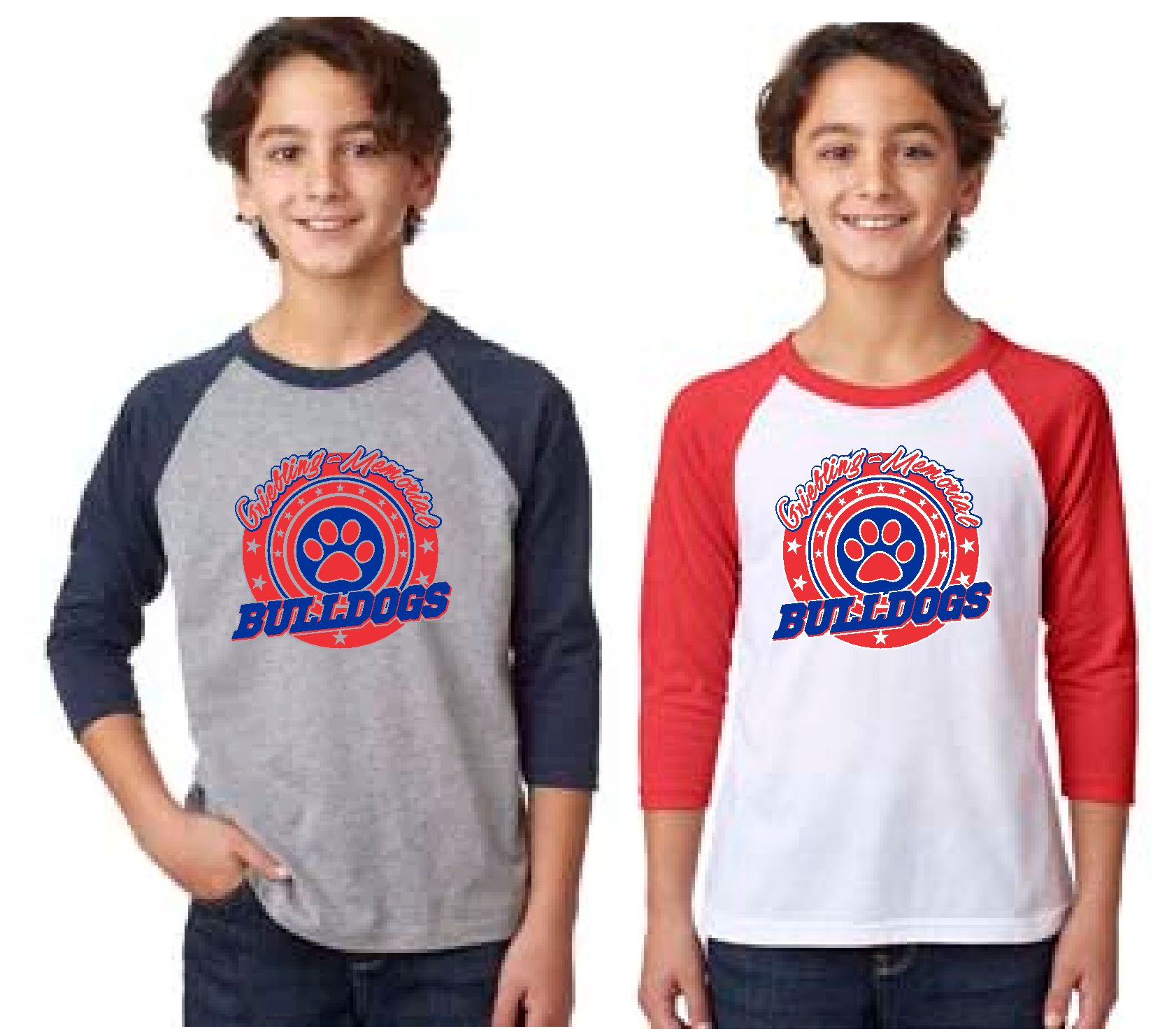 Next Level Youth 3352/Adult 6051 CVC 3/4-Sleeve Raglan Tee