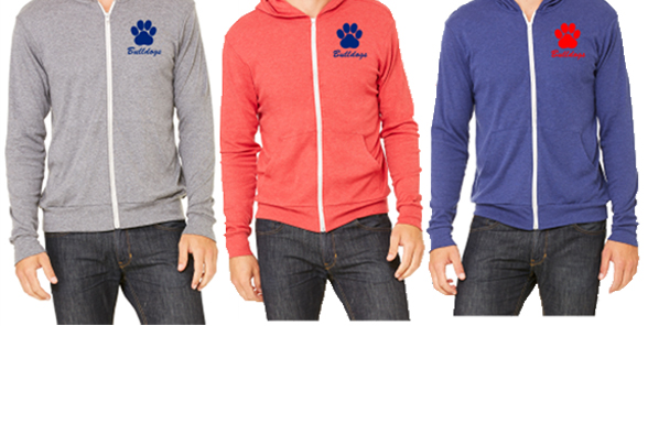 Bella + Canvas Unisex Triblend Full-Zip Lightweight Hoodie 3939