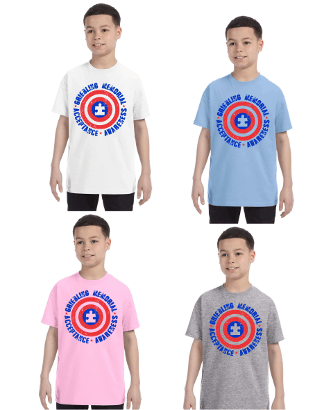 Autism Awareness T-shirt - Captain America
