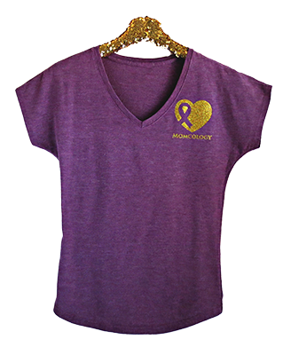 D. GLITTER V NECK