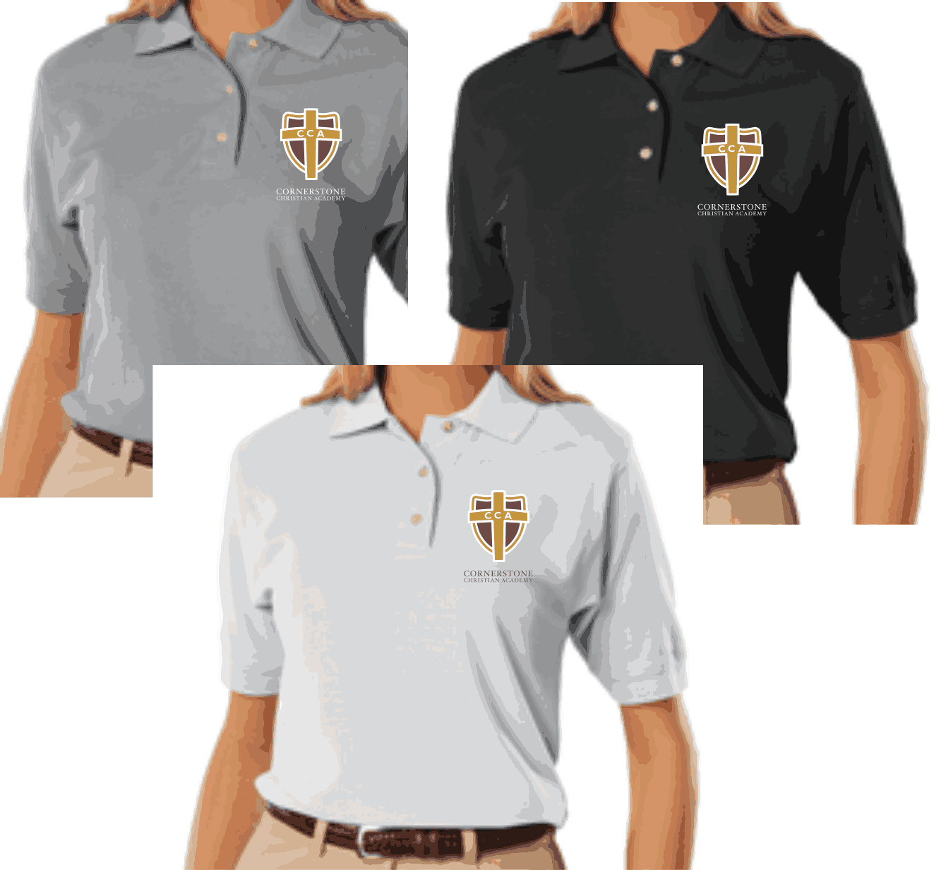 Ladies Embroidered Polo