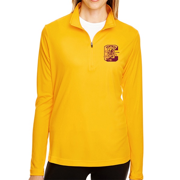 C2. NEW - CTT31W - Ladies' Performance Long Sleeve 1/4 Zip Pullover.