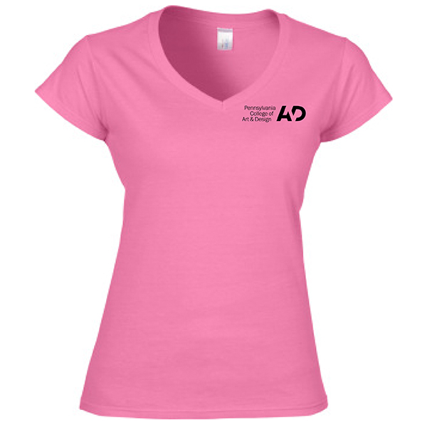 X4. PC64V00L Ladies' Soft Style Fitted Short Sleeve V-Neck Tee.