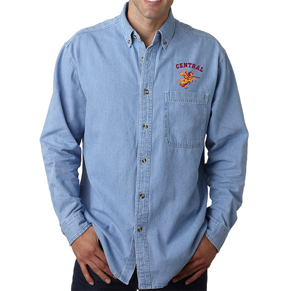 G3. C8960 - Adult Men's Long Sleeve Denim Shirt.