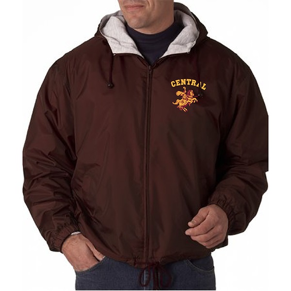 D4. C8915 - Adult Nylon Fleece-Lined Hooded Jacket.