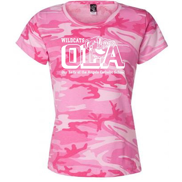 K. 3665 - LADIES' Camo T-Shirt.