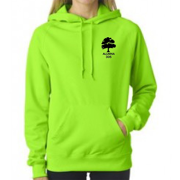 O. 1460E2 - Ladies' Embroidered Performance Fleece Hooded Sweatshirt.