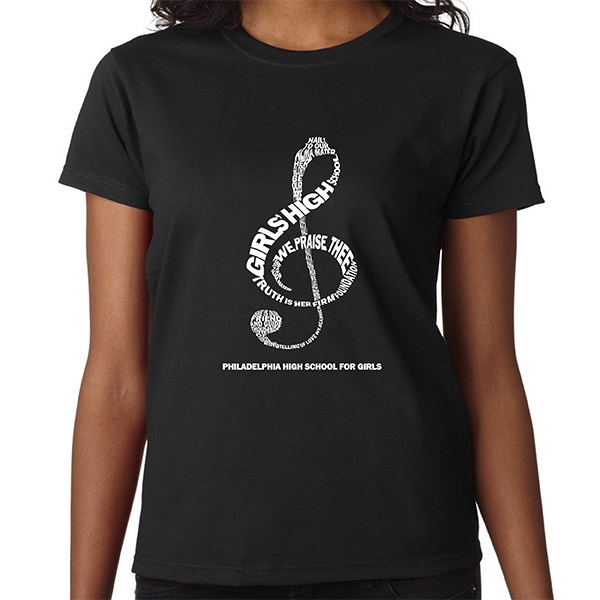 A4. 2000LCLEF - Ladies' Printed Short Sleeve T-Shirt.