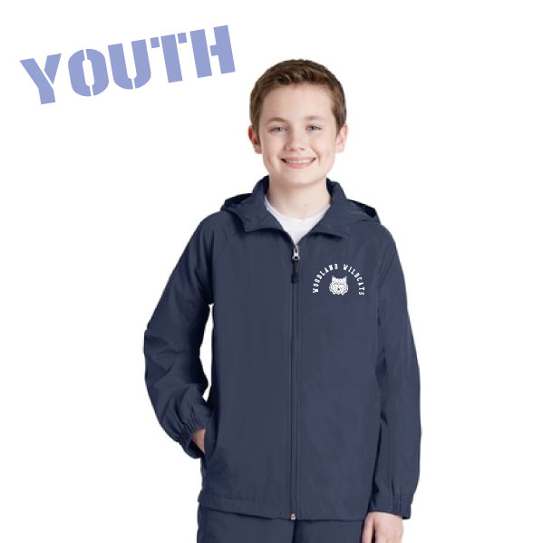 1-YST73 YOUTH Hooded Raglan Jacket
