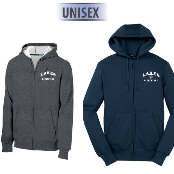 2-ST258 UNISEX Full-Zip Hooded Sweatshirt.