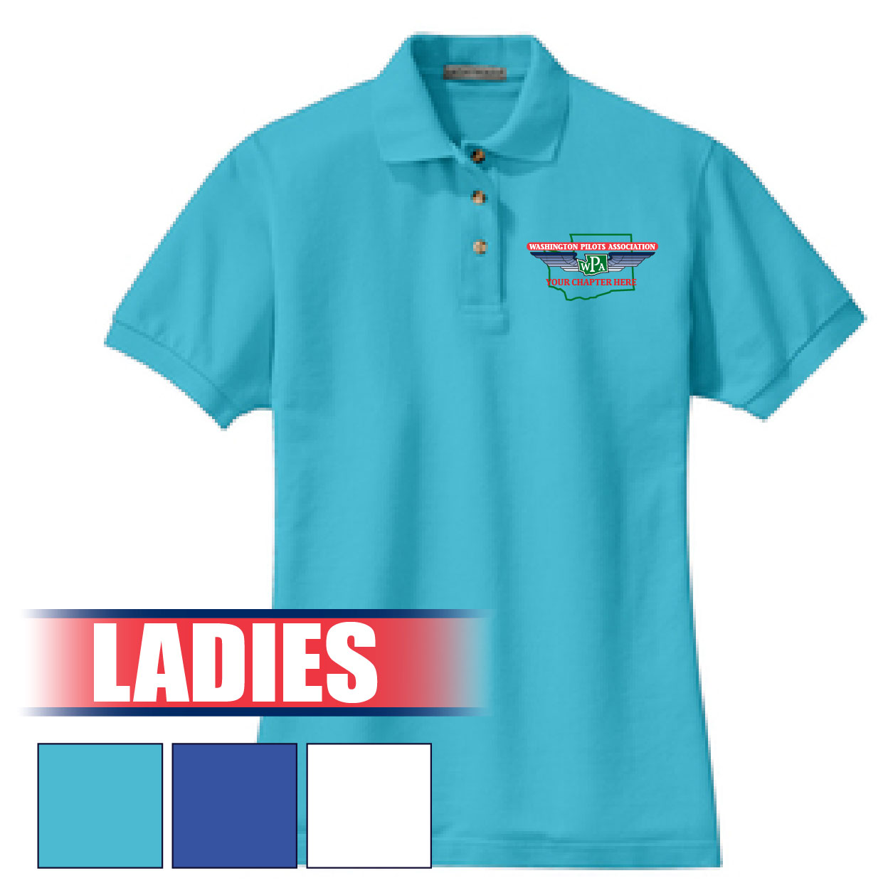 12-L420  Ladies Heavyweight Cotton Pique Polo