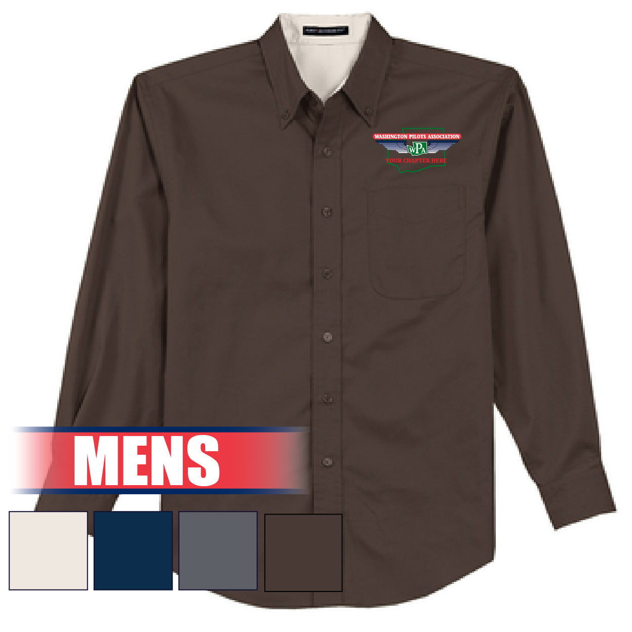 24-S608 MENS - Long Sleeve Easy Care Shirt