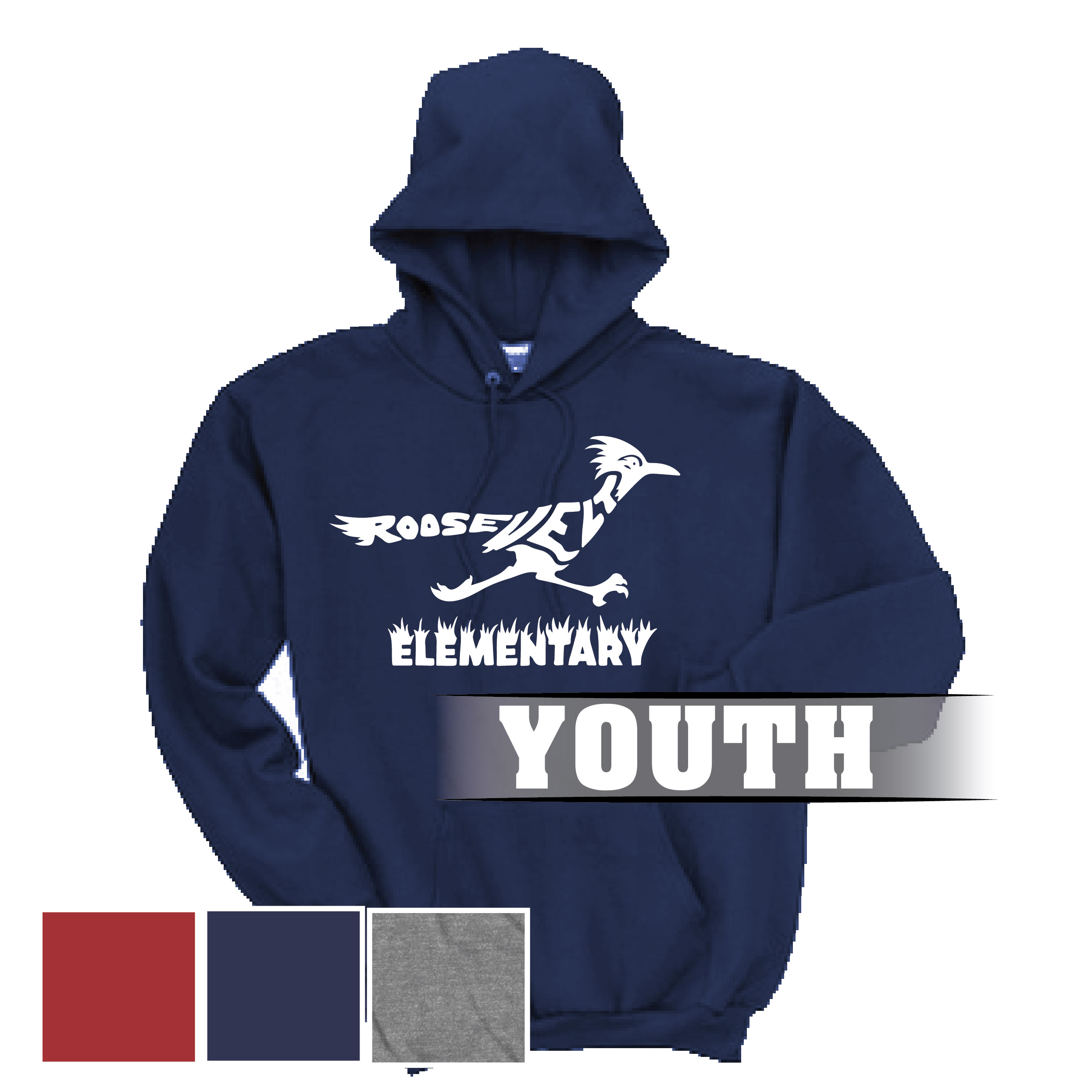 1-PC90YH YOUTH Heavyweight Hoodie Sweatshirt